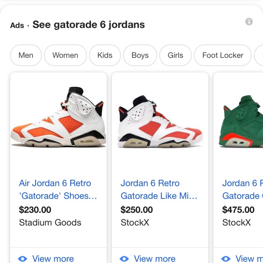 Gatorade 6 Jordan’s